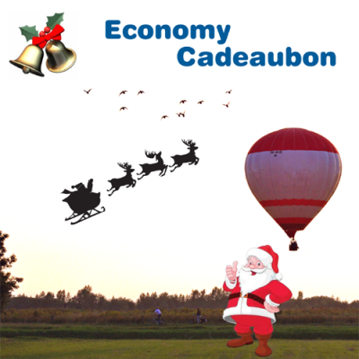 Cadeaubon Economy Ballonvaart voor 1 persoon (kerst variant)